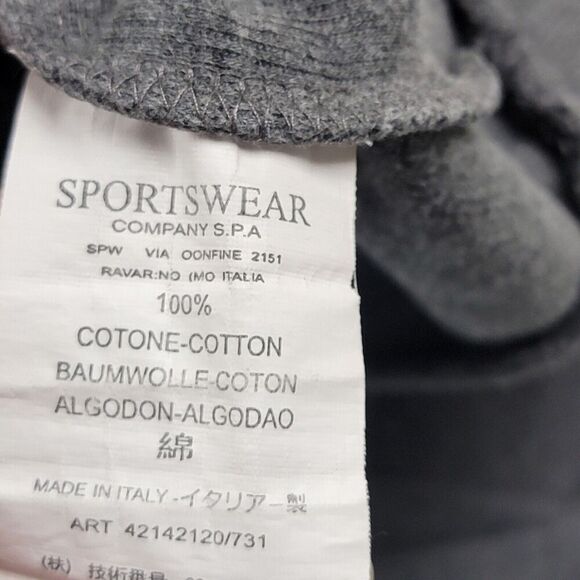 Stone Island Button 1/4 Gray Wool Sweater Men's Medium Long Sleeve - Picture 6 of 13